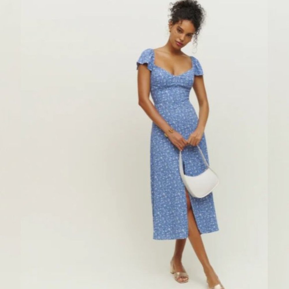 NEW Reformation Baxley Dress - Eve Size 12 #MD2477